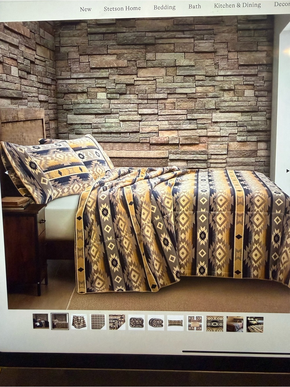Paseo Road - Taos wool blend blanket set